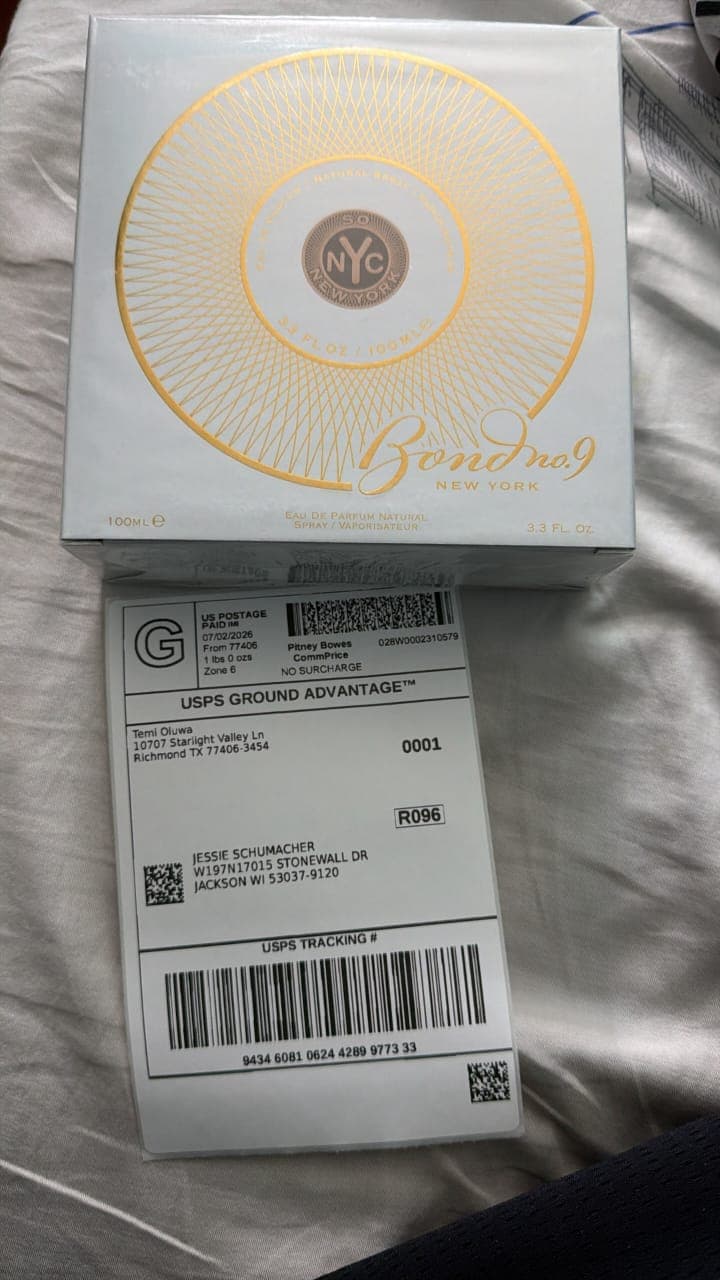 Bond No. 9 Signature Eau de Parfum 100ml | Luxury Unisex Long Lasting Perfume