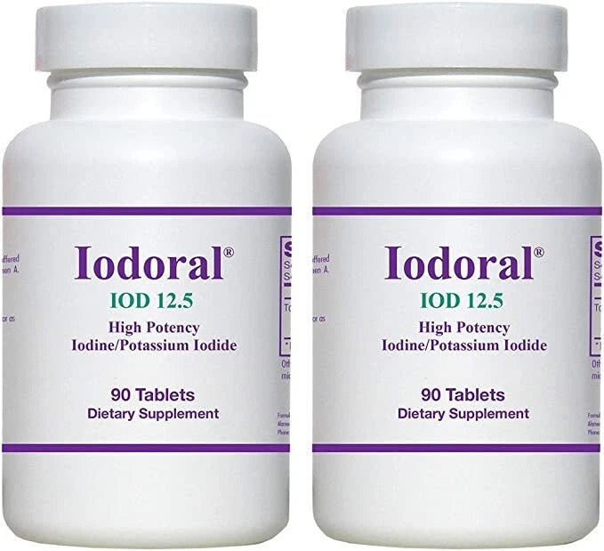 2X Optimox Iodoral 12.5 mg Thyroid Support Tablets