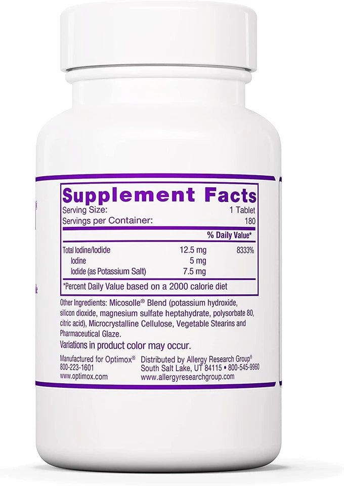 2X Optimox Iodoral 12.5 mg Thyroid Support Tablets